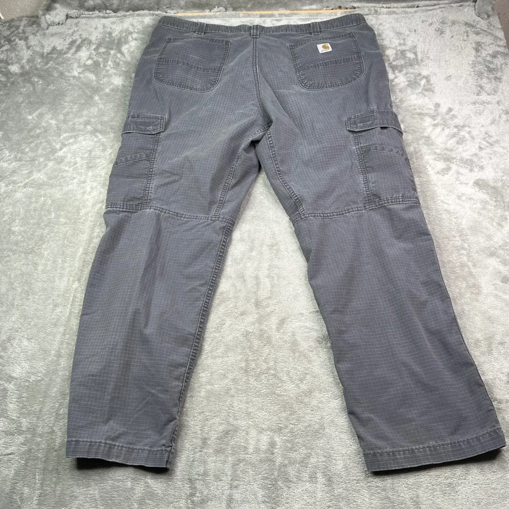 Carhartt Force Relaxed Fit Cargo Pants Mens 42x32 Fit 40x32 Grey Ripstop Utility